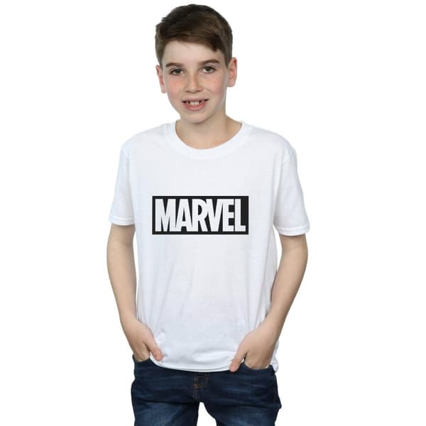 Marvel Boys Logo Outline T-Shirt