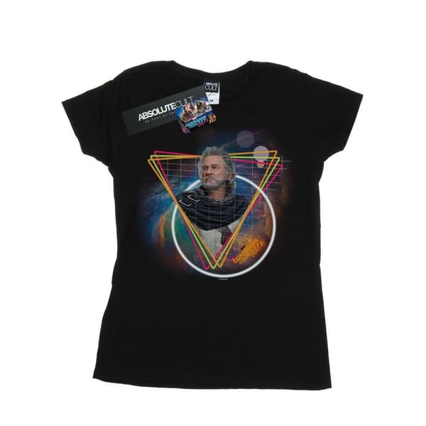 Marvel Womens/Ladies Guardians Of The Galaxy Neon Ego Cotton T-Shirt Black M