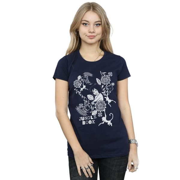 Disney Dam/Tjej Djungelboken Mowgli Tale T-shirt i bomull