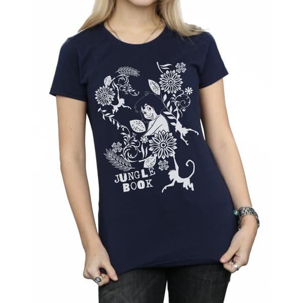 Disney Dam/Tjej Djungelboken Mowgli Tale T-shirt i bomull