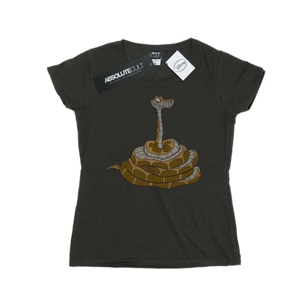 Disney Womens/Ladies The Jungle Book Classic Kaa Cotton T-Shirt Light Graphite M
