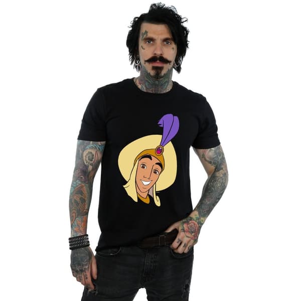 Disney Mens Aladdin Prince Ali Face T-shirt