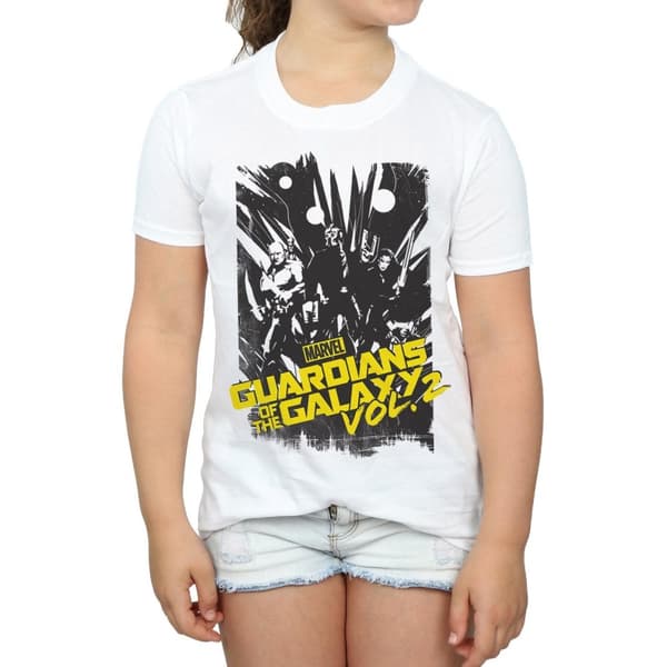 Marvel Guardians Of The Galaxy Comic T-shirt i bomull för flickor
