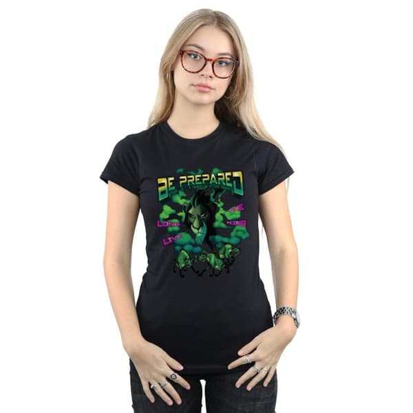 Disney Womens/Ladies The Lion King Scar Long Live The King Cotton T-Shirt