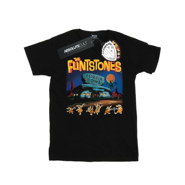 The Flintstones Mens Champions Of Bedrock Bowl T-Shirt Black S