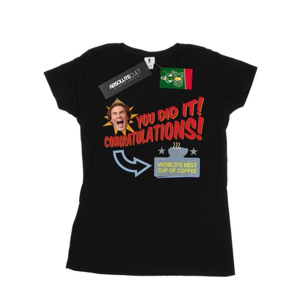 Elf Dam/kvinnor World´s Best Coffee T-shirt i bomull