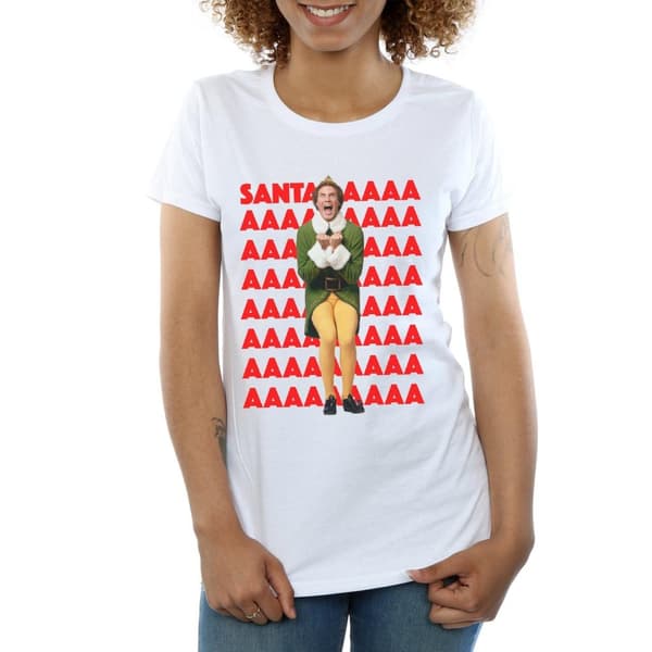 Elf Dam/Tjej - Buddy Santa Scream T-shirt i bomull