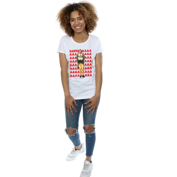 Elf Dam/Tjej - Buddy Santa Scream T-shirt i bomull