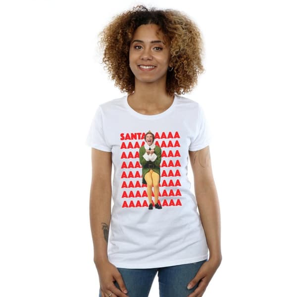 Elf Dam/Tjej - Buddy Santa Scream T-shirt i bomull
