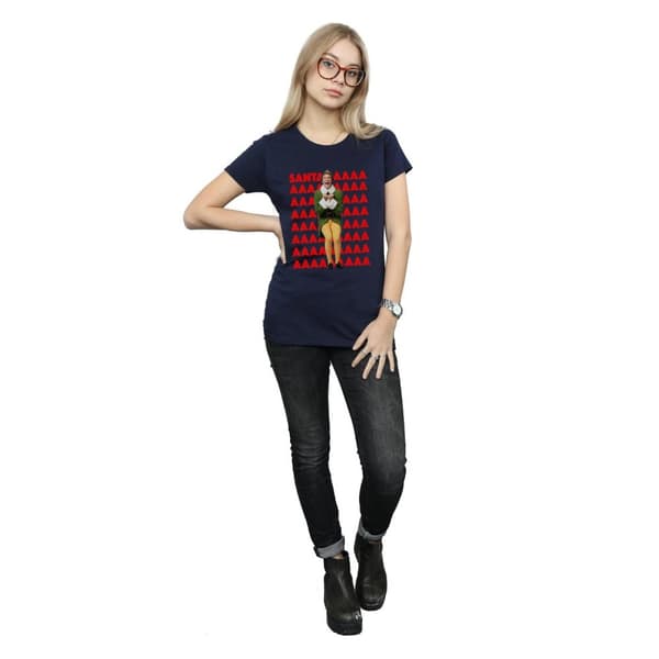 Elf Womens/Ladies Buddy Santa Scream Cotton T-Shirt