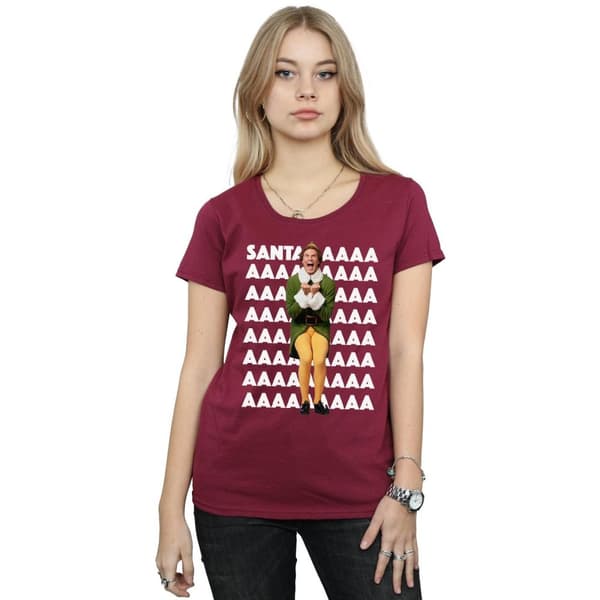 Elf Dam/Tjej - Buddy Santa Scream T-shirt i bomull