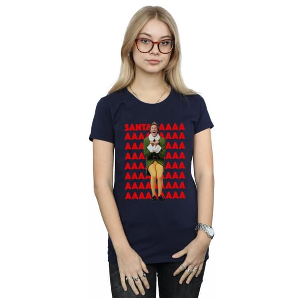 Elf Dam/Tjej - Buddy Santa Scream T-shirt i bomull