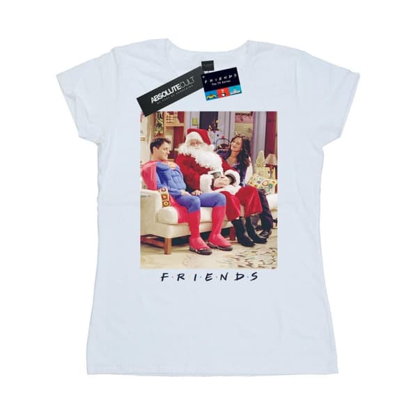 Friends T-shirt i bomull för damer/kvinnor - Superman and Santa