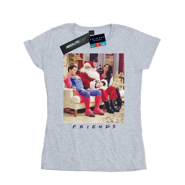 Friends T-shirt i bomull för damer/kvinnor - Superman and Santa