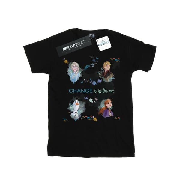 Disney Womens/Ladies Frozen 2 Change Is In The Air Cotton Boyfriend T-Shirt