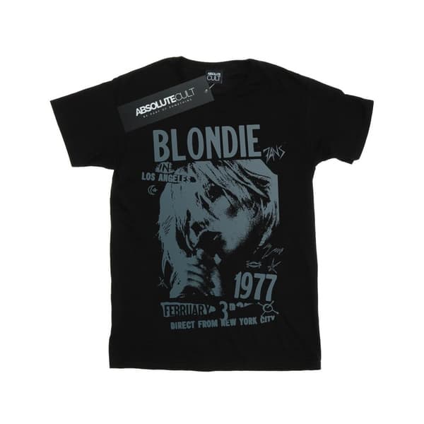 Blondie Womens/Ladies Tour 1977 Chest Cotton Boyfriend T-Shirt