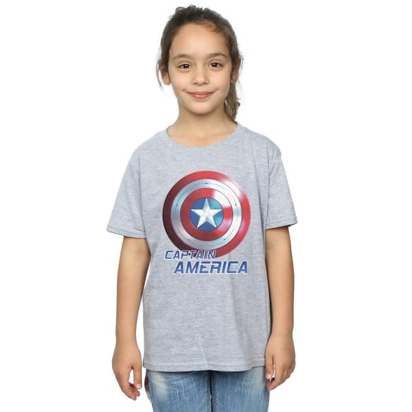 Marvel Girls The Falcon And The Winter Soldier Captain America Shield Cotton T-Shirt