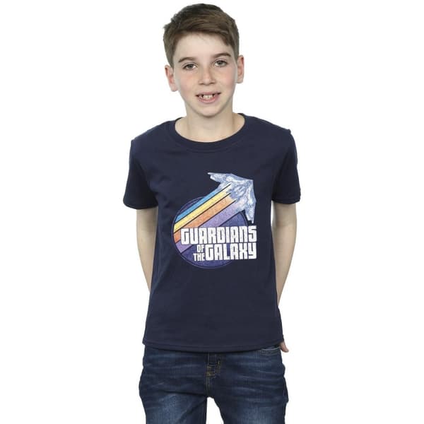 Guardians Of The Galaxy Boys Badge Rocket T-Shirt