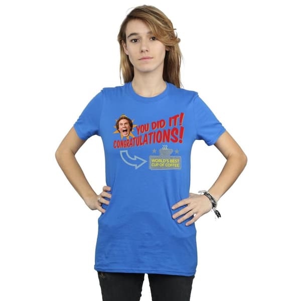 Elf Womens/Ladies World´s Best Coffee Cotton Boyfriend T-Shirt