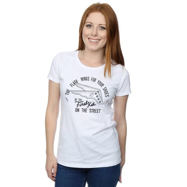 DC Comics Womens/Ladies Flash Shoes Cotton T-Shirt