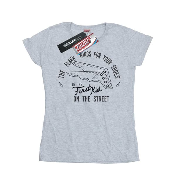 DC Comics Womens/Ladies Flash Shoes Cotton T-Shirt