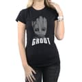 Miniatyrbild 3 av 5: Marvel Dam/Tjej - Guardians Of The Galaxy Groot - T-shirt i bomull med ansikte