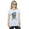 Miniatyrbild 2 av 5: Marvel Dam/Tjej - Guardians Of The Galaxy Groot - T-shirt i bomull med ansikte