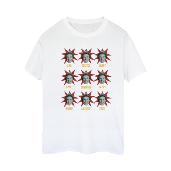 Elf Womens/Ladies Many Moods Of Buddy Cotton Boyfriend T-Shirt