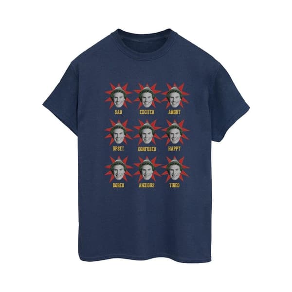 Elf Womens/Ladies Many Moods Of Buddy Cotton Boyfriend T-Shirt