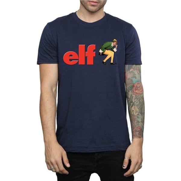Elf Mens Crouching Logo T-Shirt