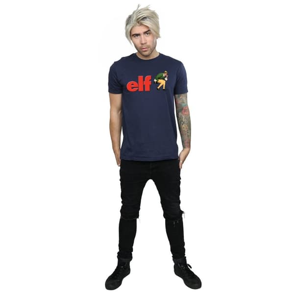 Elf Mens Crouching Logo T-Shirt