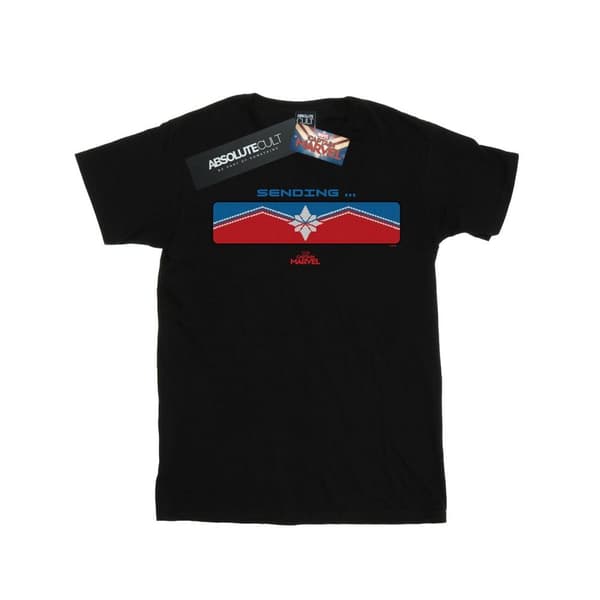 Marvel Mens Captain Marvel Sending T-Shirt