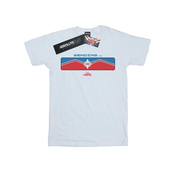 Marvel Mens Captain Marvel Sending T-Shirt