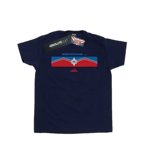 Marvel Mens Captain Marvel Sending T-Shirt