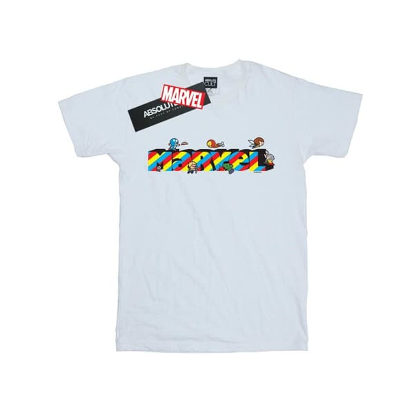 Marvel T-shirt i bomull med ränder från Kawaii Marvel för flickor