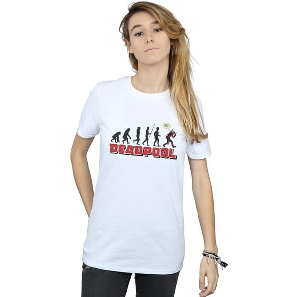 Marvel Womens/Ladies Deadpool Evolution Cotton Boyfriend T-Shirt