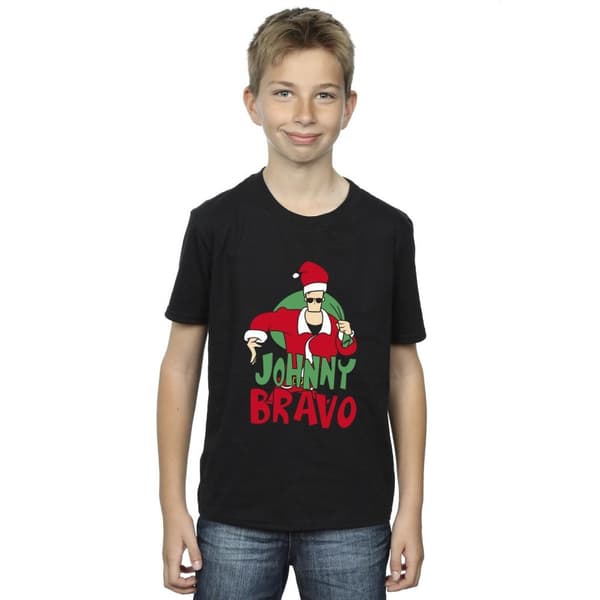 Johnny Bravo Johnny Christmas T-shirt för pojkar