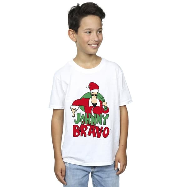 Johnny Bravo Johnny Christmas T-shirt för pojkar