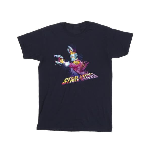 Marvel Guardians Of The Galaxy Abstrakt Star Lord T-shirt i bomull för flickor