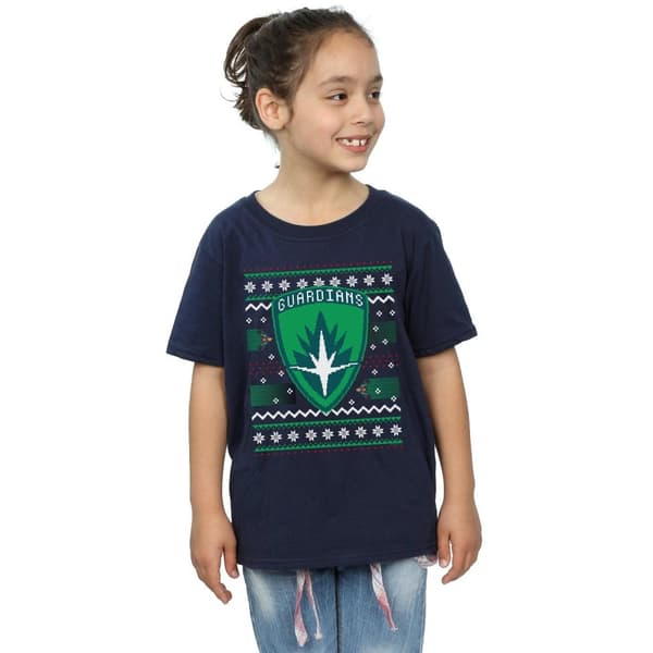 Marvel Girls Guardians Of The Galaxy Fair Isle Cotton T-Shirt
