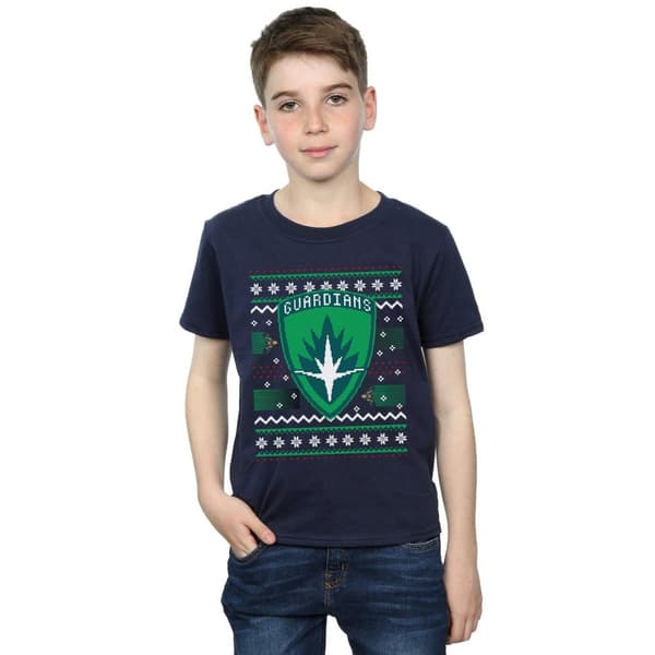 Marvel Guardians Of The Galaxy Fair Isle T-shirt för pojkar