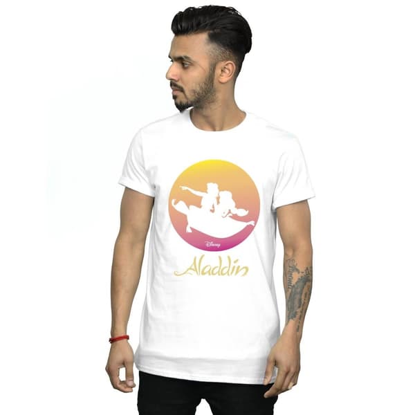 Disney Aladdin Flying Sunset T-shirt för herrar