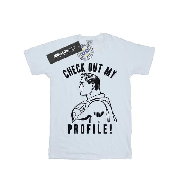 DC Comics Mens Superman Check Out My Profile T-Shirt