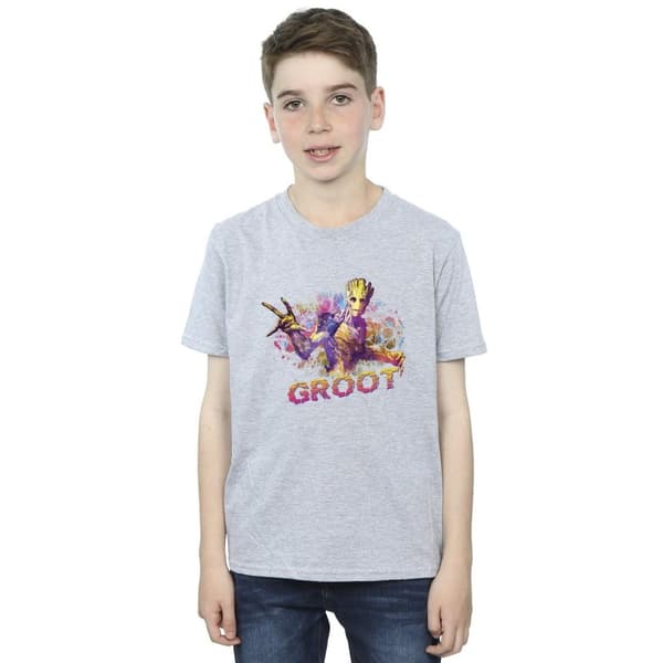Marvel Pojkar Guardians Of The Galaxy Abstrakt Groot T-shirt