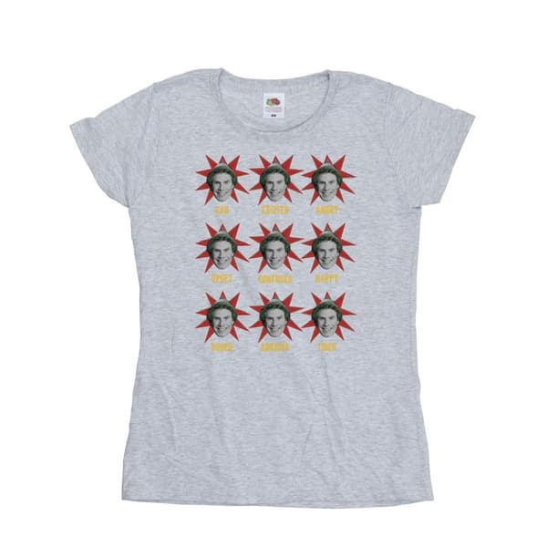 Elf Womens/Ladies Many Moods Of Buddy Cotton T-Shirt