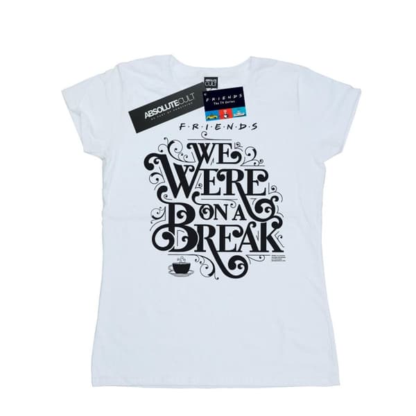 Friends Dam/Tjej - On A Break - T-shirt i bomull med prydnadsornament