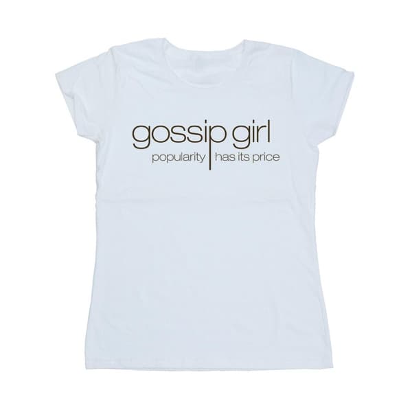 Gossip Girl Dame/kvinde T-shirt i bomuld med klassisk logo