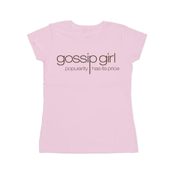 Gossip Girl Dame/kvinde T-shirt i bomuld med klassisk logo