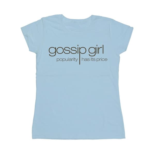 Gossip Girl Dame/kvinde T-shirt i bomuld med klassisk logo