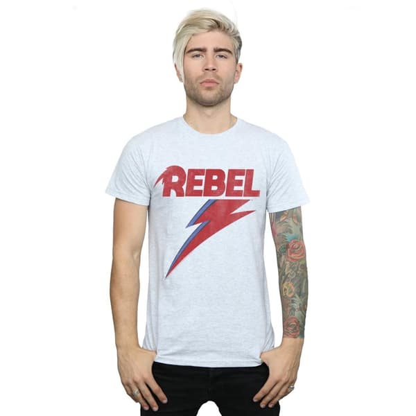 David Bowie Mens Distressed Rebel T-Shirt